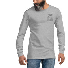 Load image into Gallery viewer, Grey long sleeved tee with dad joke funny gift